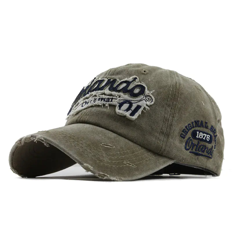 Wholesale Cotton Baseball Caps with Letter Design