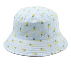 Pineapple Pattern Fisherman Hat - Sun Hat (Flat Top)