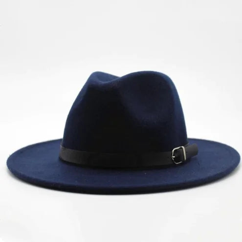 Jazz Hat, Wool Hat, Top Hat, Flat Brim Hat