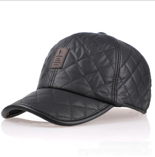 Baseball Cap, Warm Hat, Leather Hat, Ear Protection Hat
