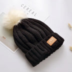 Knitted Outdoor Beanie with Fleece Lining for Warmth