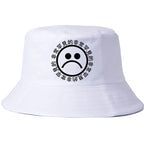 Crying Face Cotton Fisherman Hat, Stylish Sun Hat