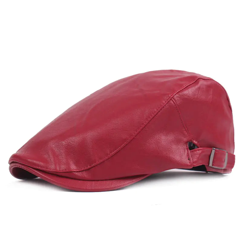 Stylish Leather Forward Hat for Men