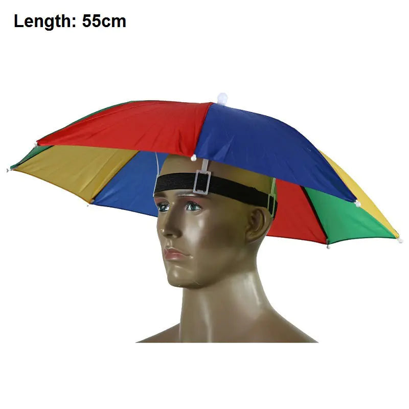 Sun Protection Hat with Adjustable Umbrella and Strap