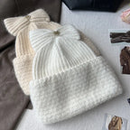 Cute Bowknot Rabbit Knitted Hat for Kids