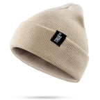 Knitted Ski Beanie with Appliqué Design