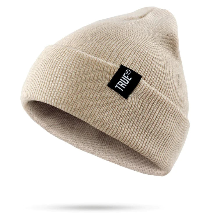 Knitted Ski Beanie with Appliqué Design