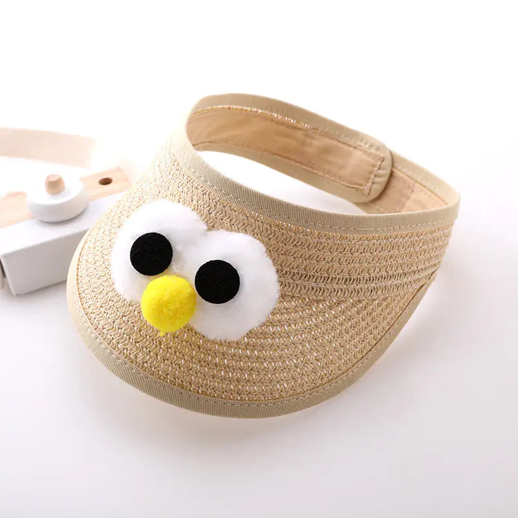 Summer Baby Hat with Sunshade and Empty Top Design