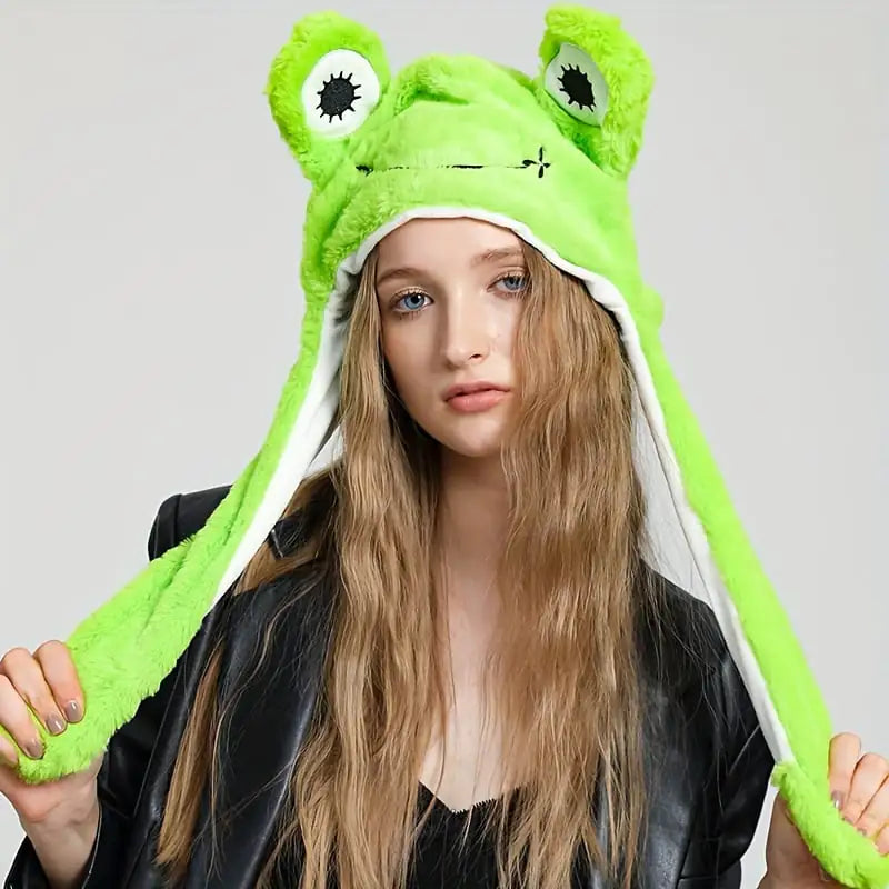 Cute Animal Earflap Hats for Women - Panda, Dog, Frog