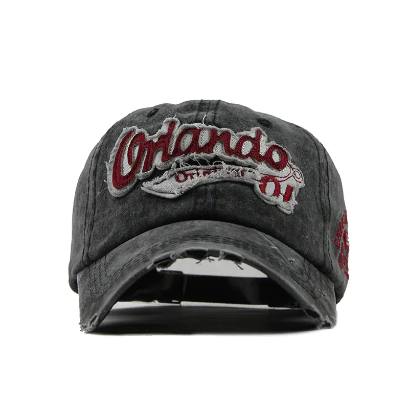 Wholesale Cotton Baseball Caps with Letter Design