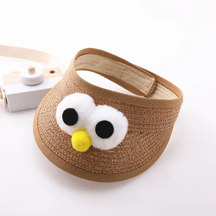 Summer Baby Hat with Sunshade and Empty Top Design