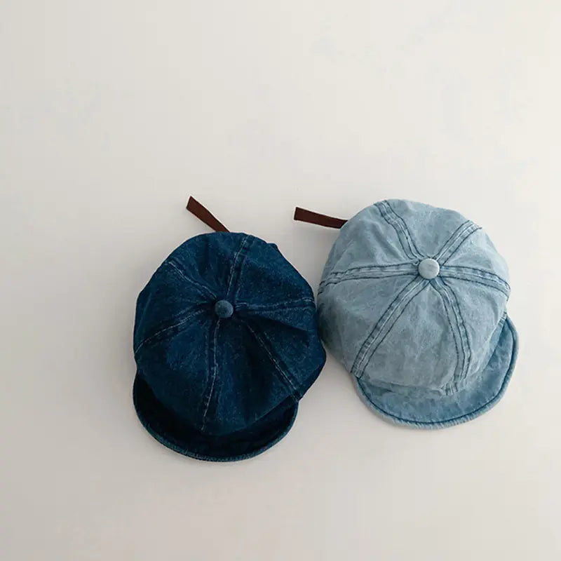 Vintage Denim Baby Baseball Caps for Toddlers