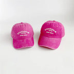 Retro Letter Baseball Caps for Kids - Spring/Summer