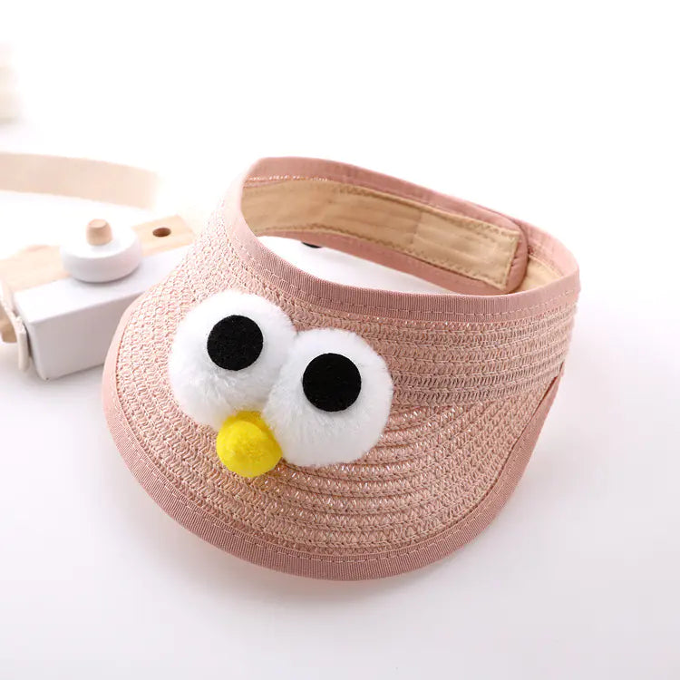 Summer Baby Hat with Sunshade and Empty Top Design