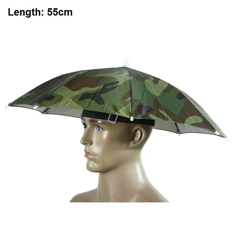 Sun Protection Hat with Adjustable Umbrella and Strap