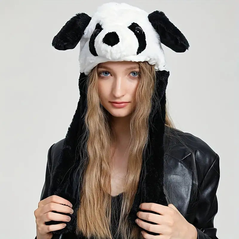Cute Animal Earflap Hats for Women - Panda, Dog, Frog