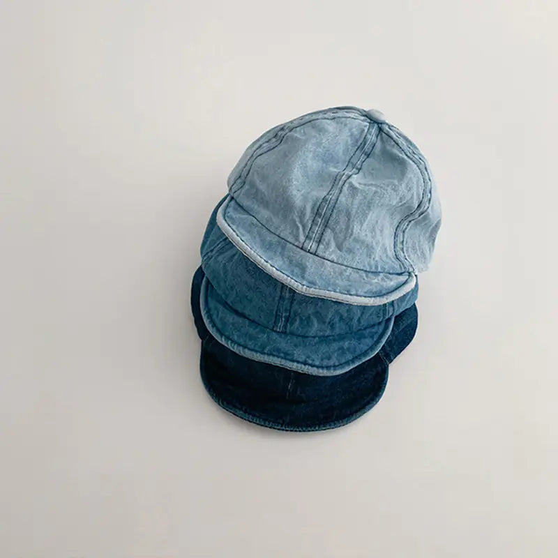 Vintage Denim Baby Baseball Caps for Toddlers