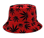 Trendy Printed Maple Leaf Bucket Hat for Outdoors