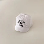Kids Cotton Baseball Caps with Letter Pattern for Sun