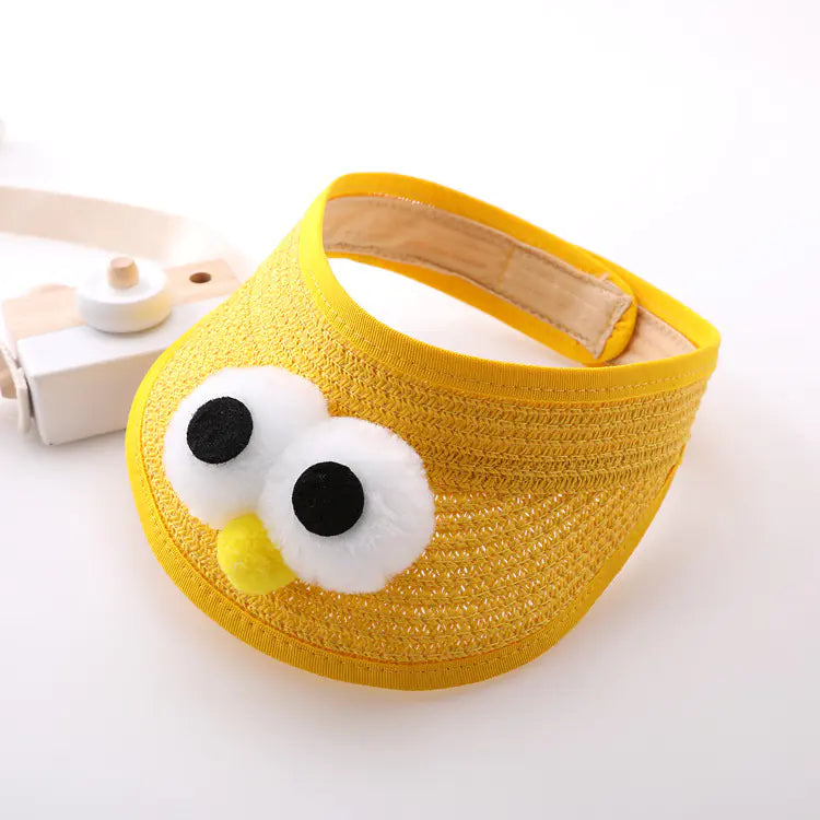 Summer Baby Hat with Sunshade and Empty Top Design