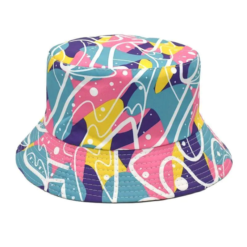 Reversible Heart Print Bucket Hat