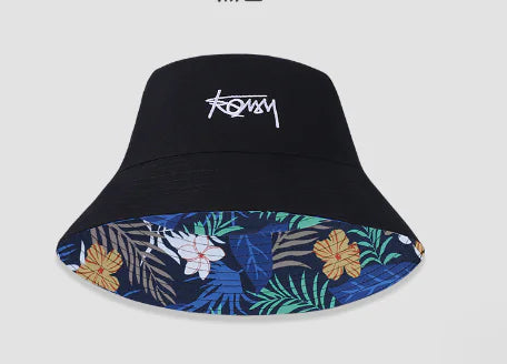 Reversible Hawaiian Bucket Hat for All Ages