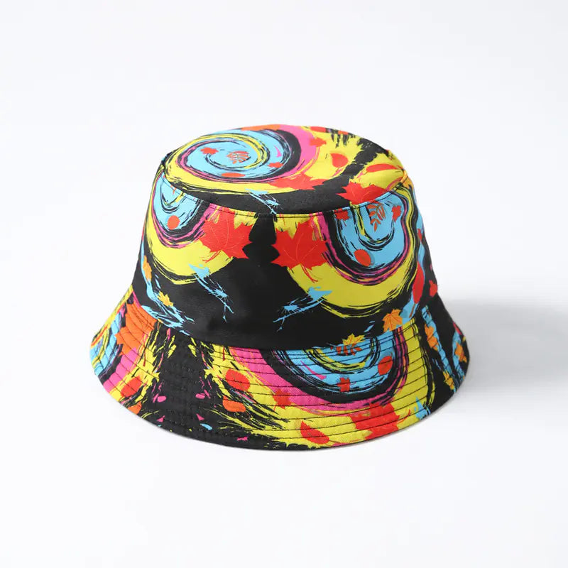 Reversible Heart Print Bucket Hat
