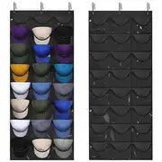 Hat Rack Organizer for Baseball Caps with 3 Hooks