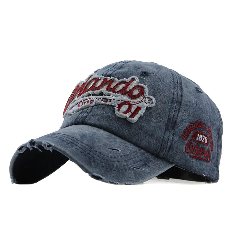 Wholesale Cotton Baseball Caps with Letter Design