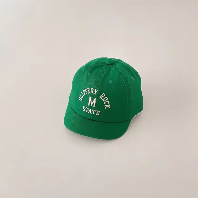 Kids Cotton Baseball Caps with Letter Pattern for Sun